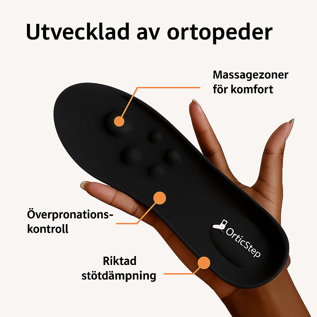 OrticStep™ – Ergonomiska sulor för komfort, stöd och energi