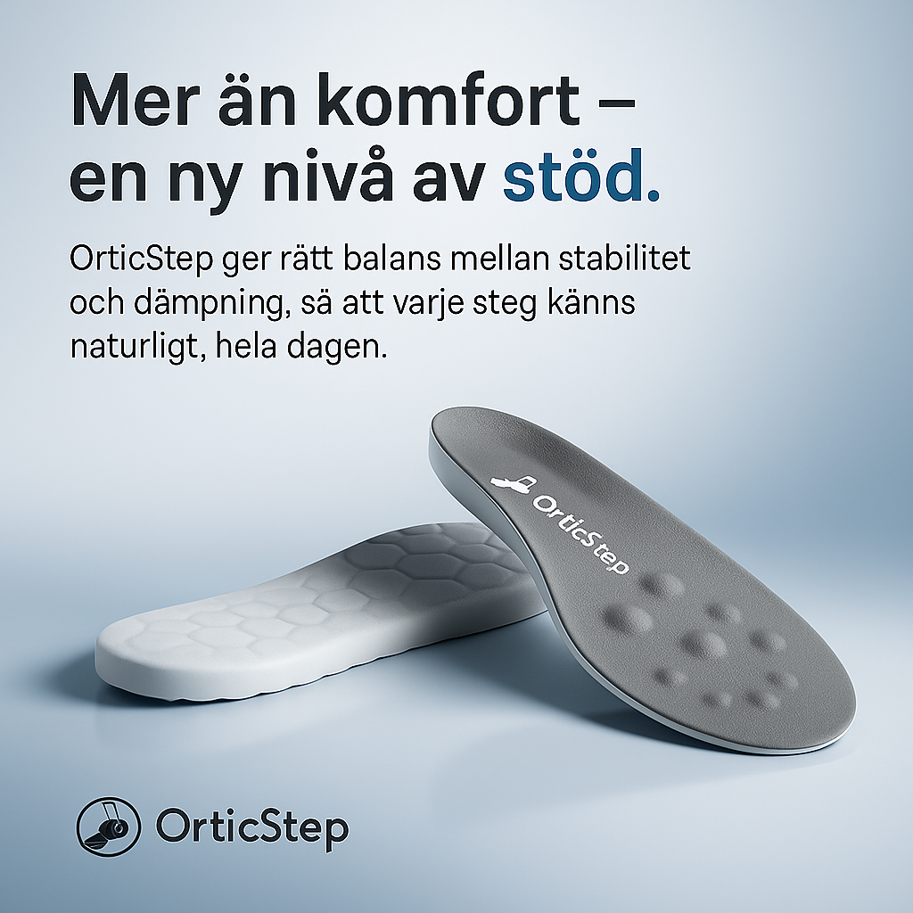OrticStep™ – Ergonomiska sulor för komfort, stöd och energi